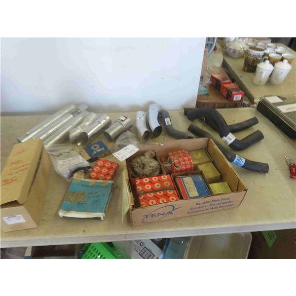 Chrome Exhaust Pipe, Rad Hose, Bearings (Red 1 