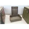 Image 4 : 3 Military Containers, Largest 14'' x 12'' x 15'' 