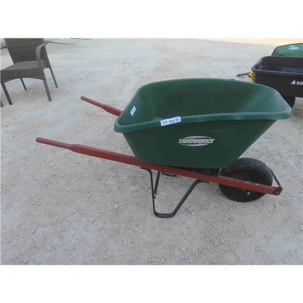 Yardworks Wheel Barrow with Poly Bucket 
