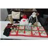 Image 1 : Christmas Ornaments, Stockings, Hanging Santa, Metal Father Christmas