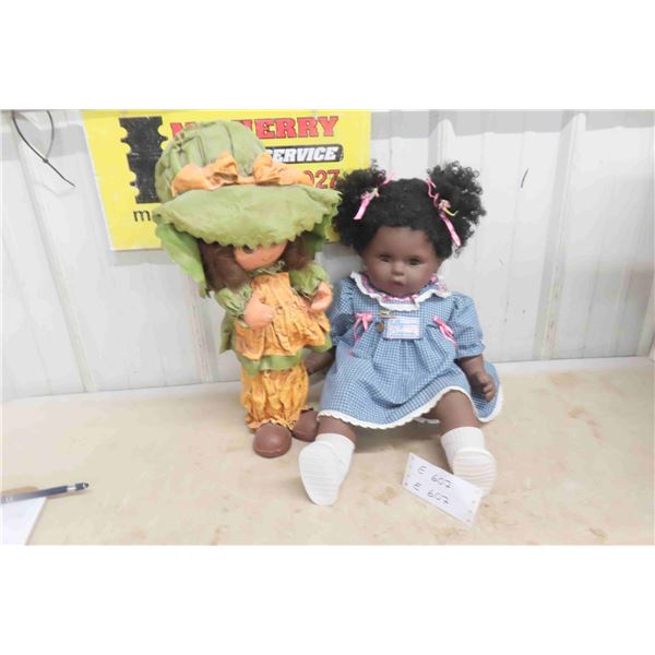 Folk Art Doll 21"Tall + Hollywood Cinema Doll