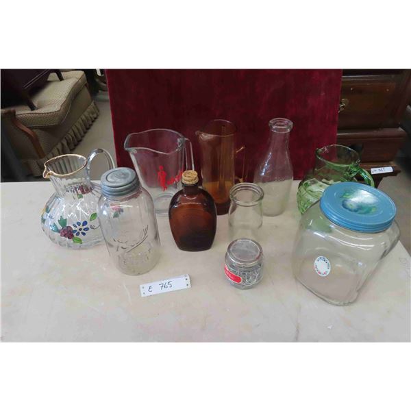 Martini Mixer, 3 Pitchers, Sealers, Milk & Cream Bottles +