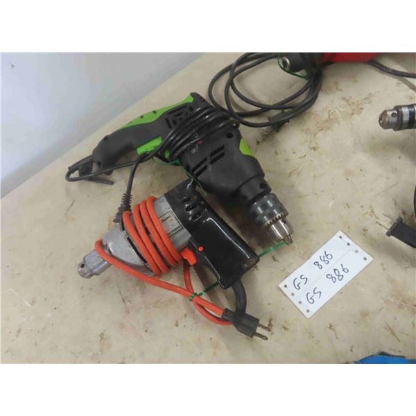 5 Power Tools (4) Drills (1) Die Grinder 