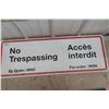 Image 4 : 3 Metal Signs: 2 Street Signs 24x65 + No Trespassing 35x12 1/2