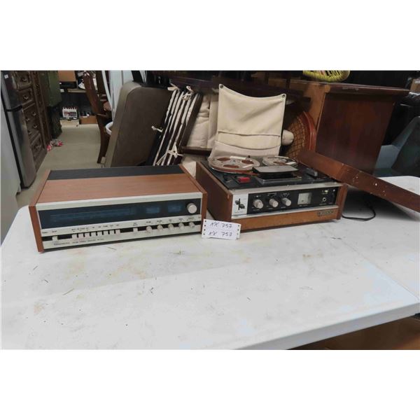Tandberg AM/ FM Stereo Reciever # TR-1055 + Sony Sterecorder