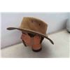 Image 8 : 2 Leather Outback Australian Hats + Helmet Size Medium