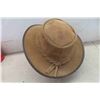 Image 9 : 2 Leather Outback Australian Hats + Helmet Size Medium