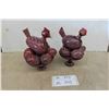 Image 1 : Ukrainian Hand Carved / Painted Wooden Chicken & Eggs