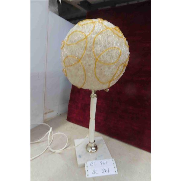 Vintage Lucite Spaghetti Lamp 19" H