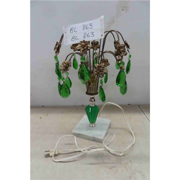 Art Deco Waterfall Lamp 15" H