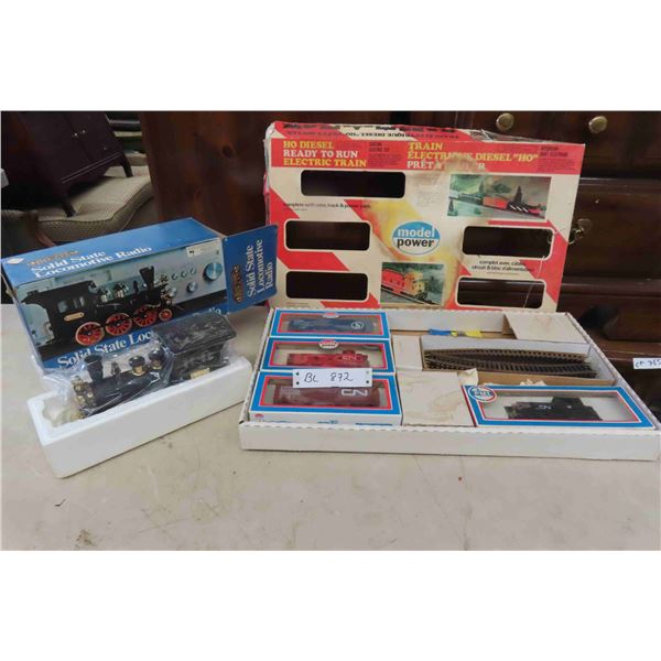 Electric Train Set Ho Diesel With Orginal Box- No Transformer, 