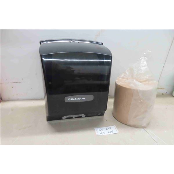 Kimberly-Clark Paper Towel Dispensor With Roll of Paper