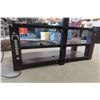 Image 3 : TV Stand With Glass Shelves + TV Mount 54"x 52"x 17"