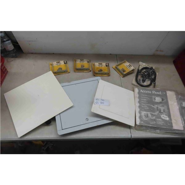 Access Panels Plastic/Steel 8"x 8" / 12"x 12" , Corner Braces & Curtain Hold Backs