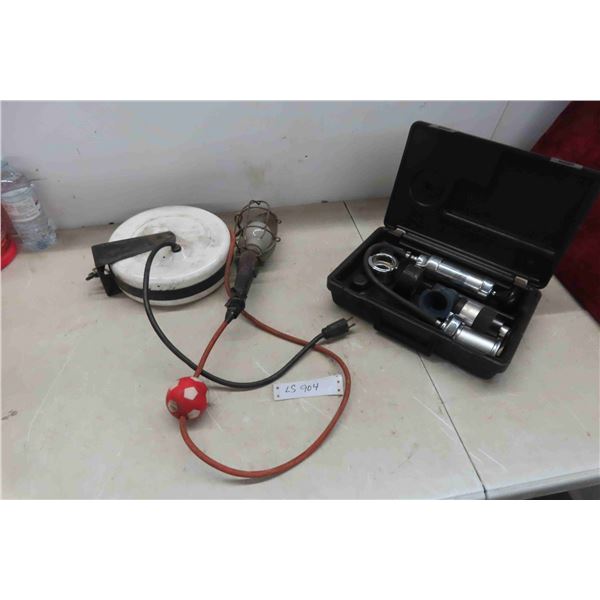 Retractable Trouble Light, Cooling System Pressure Tester