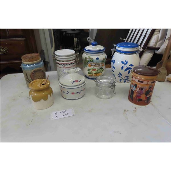 Canisters , Honey Pot , Metal Tin & More 