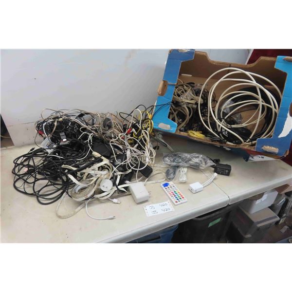 Octopus of Cables, Power Cords, Mouse, Adapters, Extension Cords, Headphones, Speaker Wire & More 