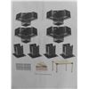Image 2 : ORIGLE 9PCS Pergola Bracket Kit for 4x4 Lumber, 4PCS 3-Way