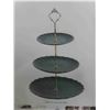 Image 2 : Sweejar 3 Tier Ceramic Cake Stand Wedding, Dessert 