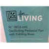Image 2 : For Living Tilt-Head Oscillating Pedestal/Stand Fan with Adjustable