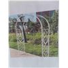 Image 2 : Metal Garden Arch Arbor Arbour Archway with Graceful Curve