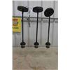 Image 2 : 3 Glass Pendant Lights 22"