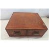 Image 8 : Antique Wood Index File Cabinet 7x17x19 1/2