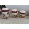 Image 2 : 3 Piece Cannister Set & Bread Keeper