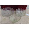 Image 8 : Crystal / Cut Glass: Serving Bowls, Platters, Salt, Pepper, Wine Glasses + 