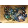 Image 2 : Wooden Tray, Basket Full of Marbles