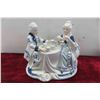 Image 2 : 3 Porcelain Victorian Style Figurines 6" Tall