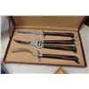 Image 2 : Silverware: 4 Piece Grapefruit Set, 12 Piece Fork and Knife Set, 3 Piece Carving Set & Collector Spo
