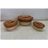 Image 2 : 8 Piece Set Vintage T.G. Green Casserole Dishes with Lids