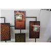 Image 2 : Metal Wall Art with Candle Holders 23x38