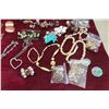 Image 8 : Fashion Jewlery: Vintage Clip On Earrings,  Beads, Bangles, Bracelets, Pins, Watches, Rings, Necklac