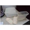 Image 2 : 2 Plastic Storage Containers, 2 Collectable Tins + Firewood 