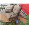 Image 8 : Patio Table 29'' H x 48'' Dia. with Umbrella & 4 Swivel Chairs 