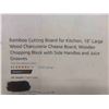 Image 3 : Bamboo Cutting Board for Kitchen, 18" Large Wood Charcuterie 