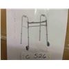 Image 1 : Medline Two-Button Folding Walkers with Wheels, Basic - New or 