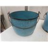 Image 2 : 3 Enamel Pots with Handles 