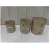 Image 1 : 3 Stoneware Crocks : Medalta 2 Gallon, 3 Gallon & 1 Gallon. 