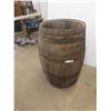 Image 1 : Wood Barrel 33'' H x 21'' 
