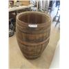 Image 4 : Wood Barrel 33'' H x 21'' 