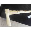 Image 2 : Vintage Scrimshaw Bone Walking Stick/Cane 30'' Tall 