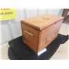 Image 2 : Vintage Dovetailed Wood Chest with Painted Deer/Buck Design 