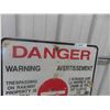 Image 2 : Railway CN Police Danger! Warning Sign 24'' x 24'' 