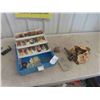 Image 1 : Fishing Tackle Box with Tackle, Lures & Hooks 