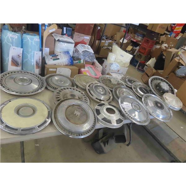 16 Mixed Hubcaps 
