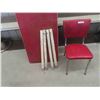 Image 1 : Vintage Country Table 30'' x 25'' x 40'' (Missing Drawer) , 1 Chair. 