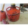 Image 2 : Gas Cans (1) Race Car, Drill Press Vice, Hydraulic Jack. 
